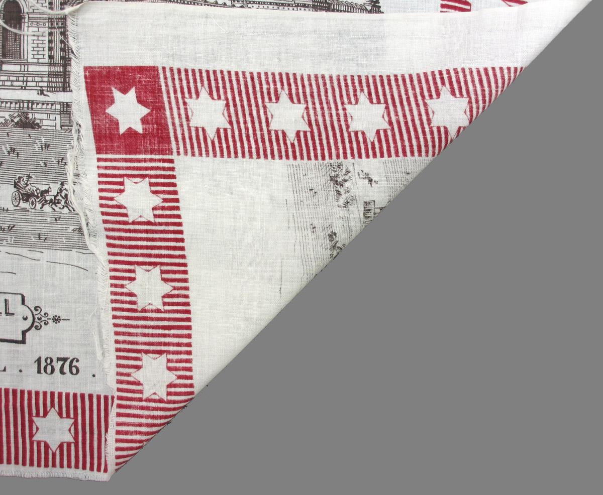 1972.0076 textile, printed folded corner