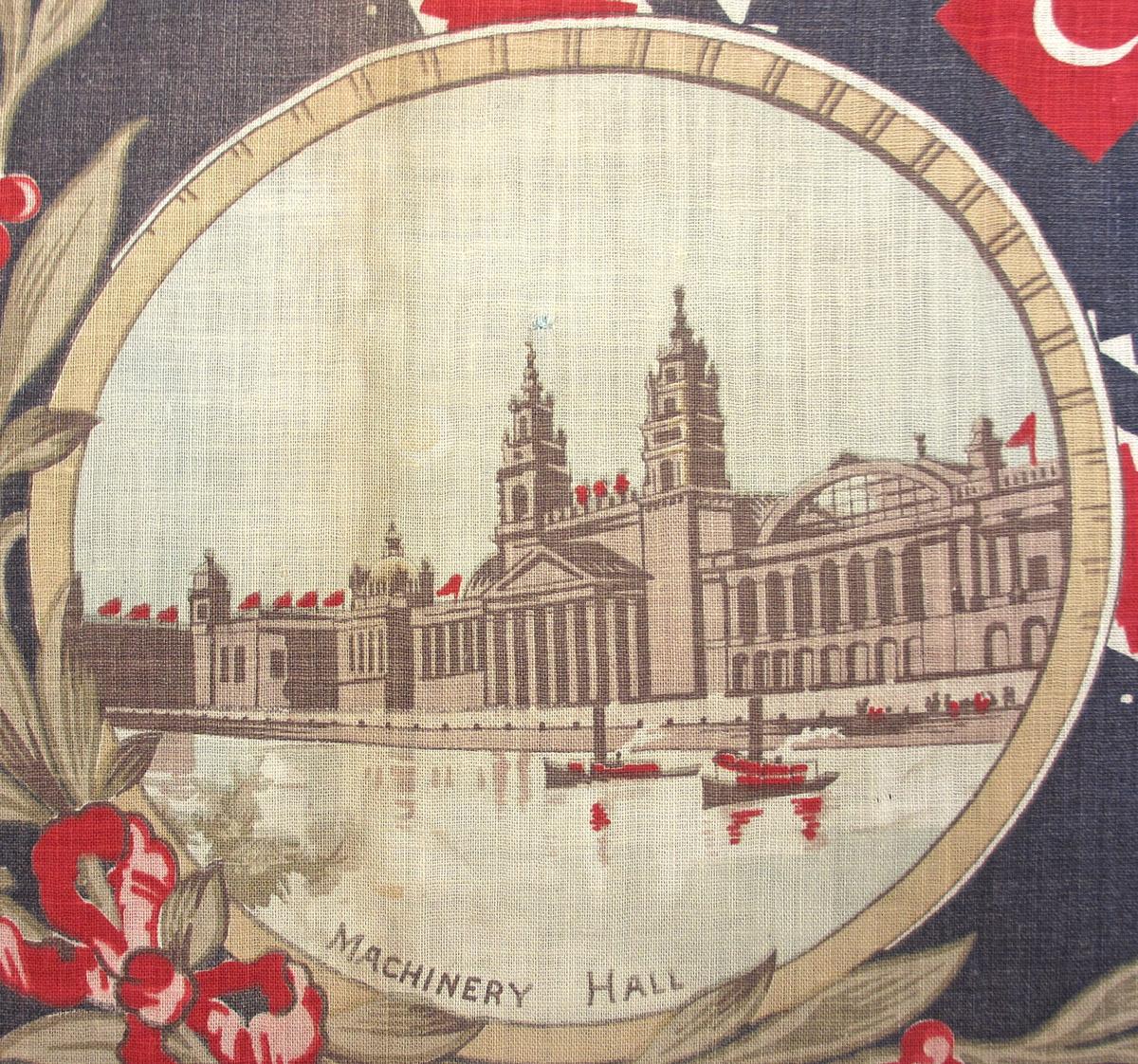 1972.0090 textile, printed detail 2