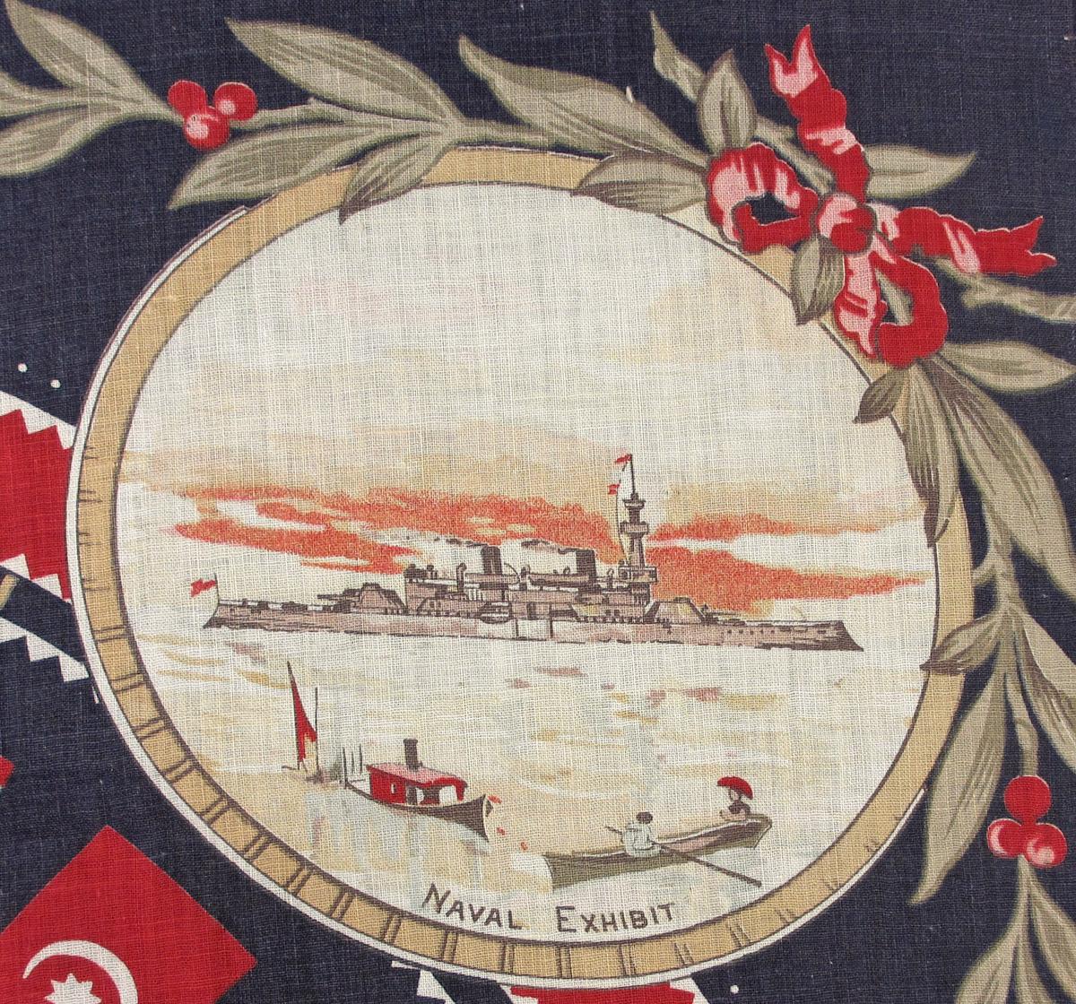 1972.0090 textile, printed detail 4