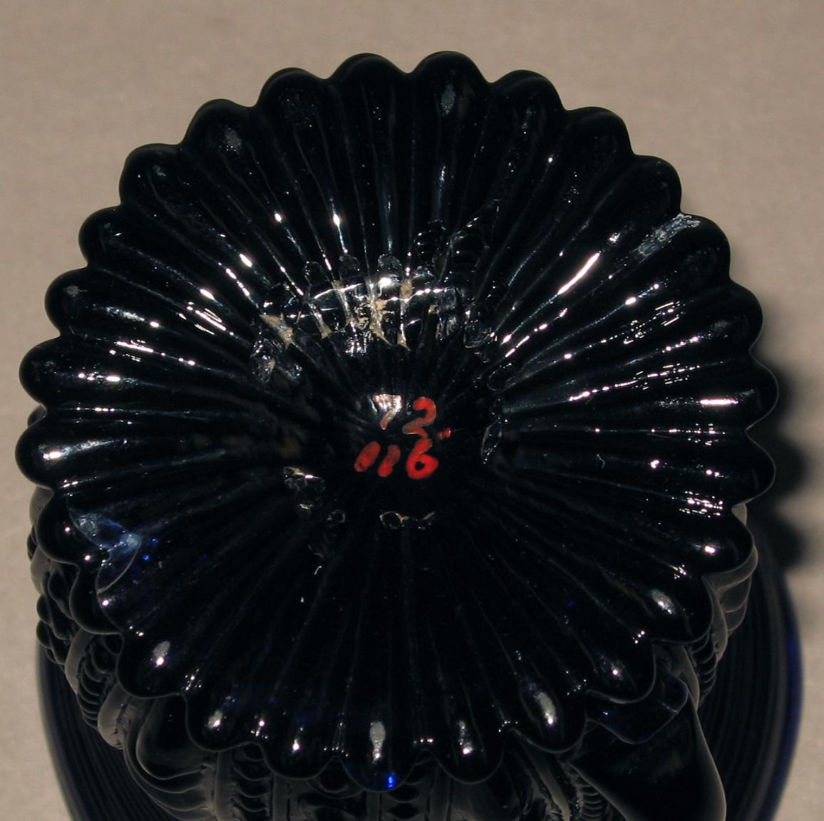 1972.0116 Glass jug (underside)