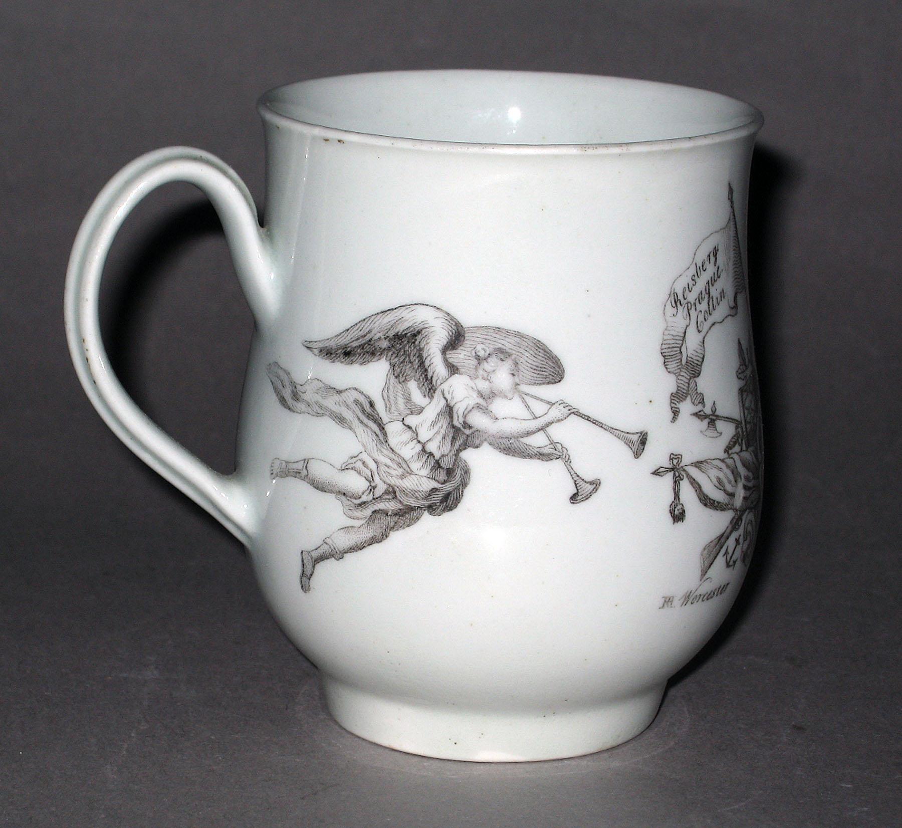 1972.0121 Soft-paste porcelain tankard (side 2)