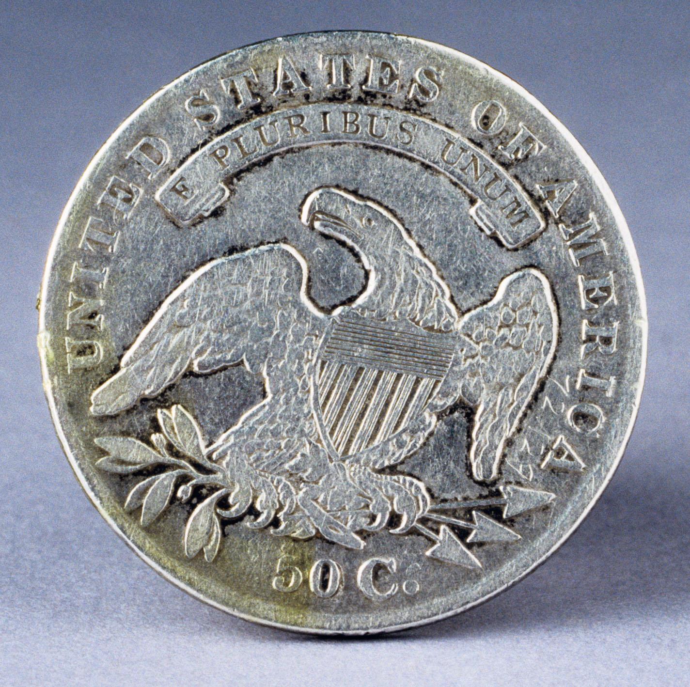 1972.0129 Coin, Half Dollar, view 2