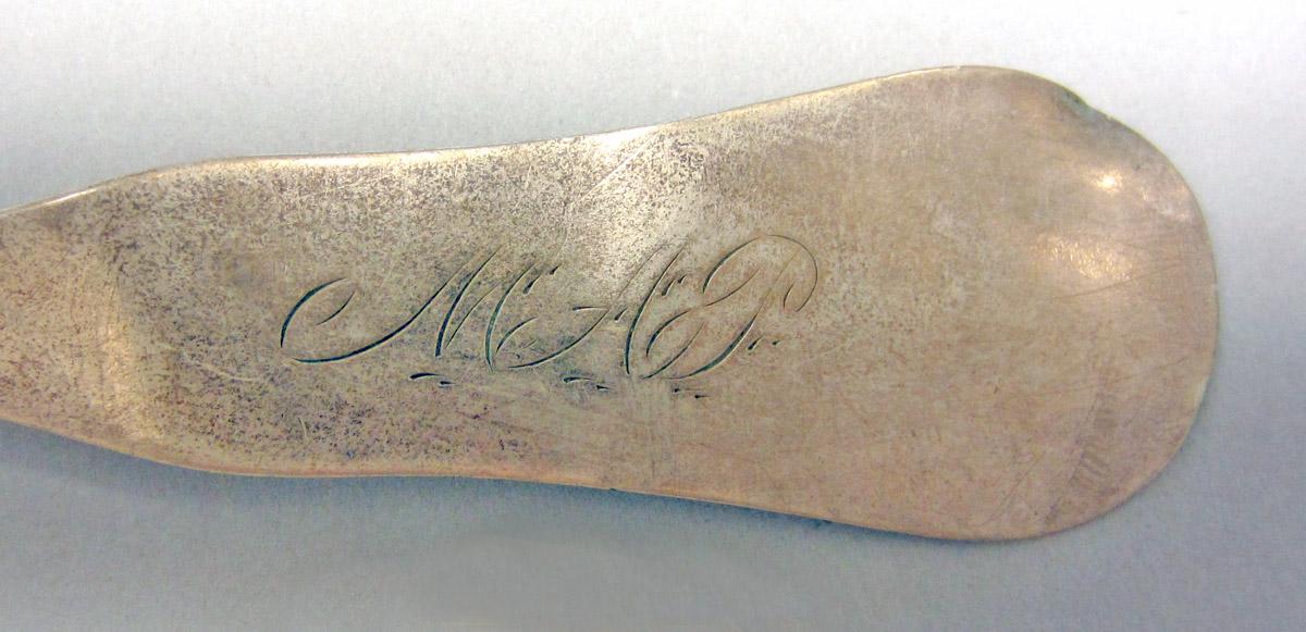 1972.0183 Silver Spoon engraving upper surface