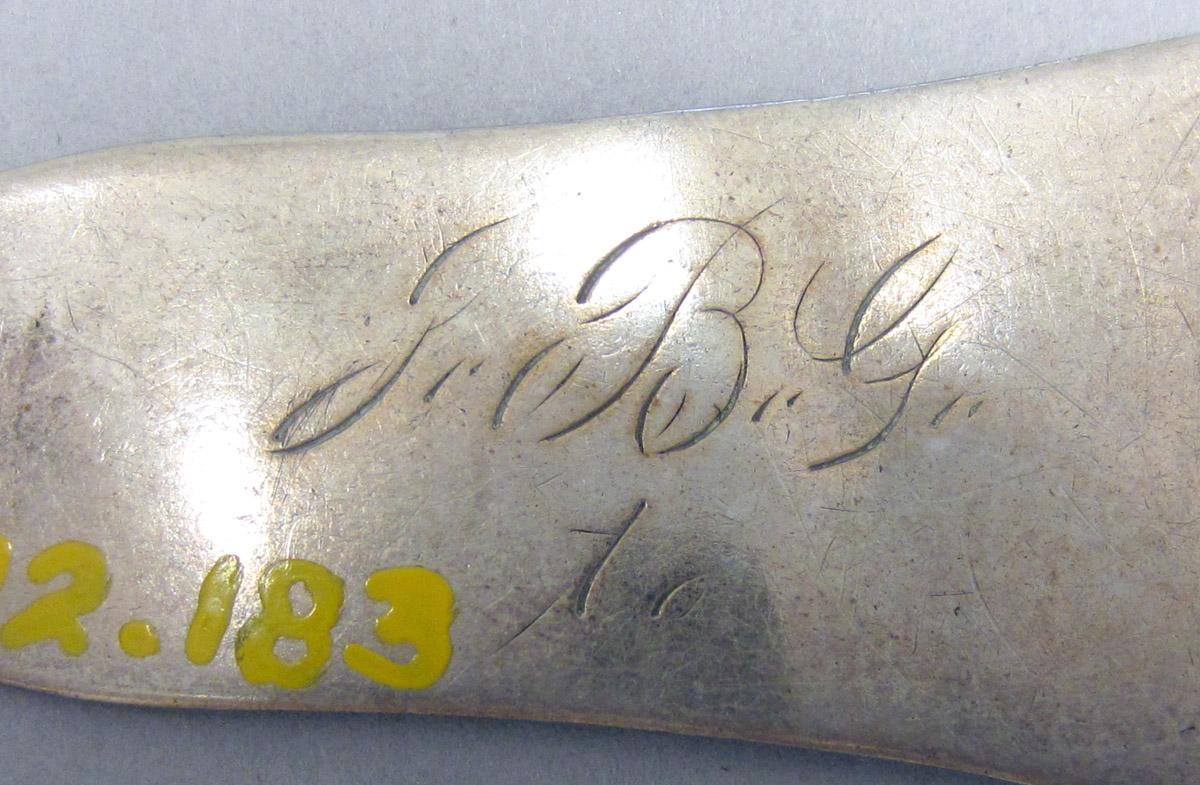 1972.0183 Silver Spoon engraving underside