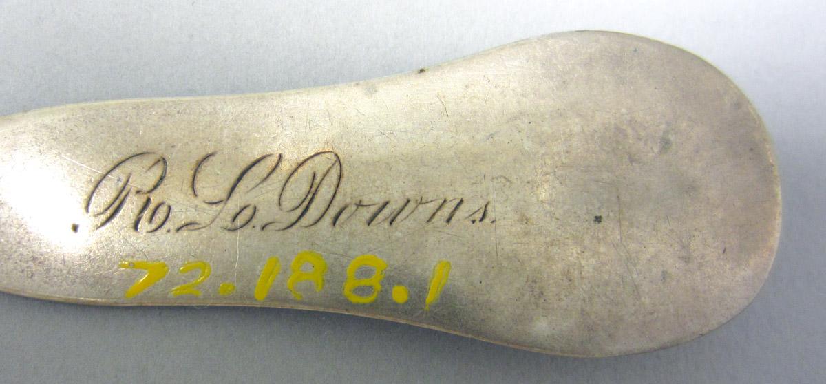 1972.0188.001 Silver Spoon engraving
