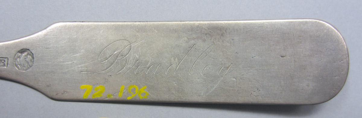 1972.0196 Silver Spoon engraving underside