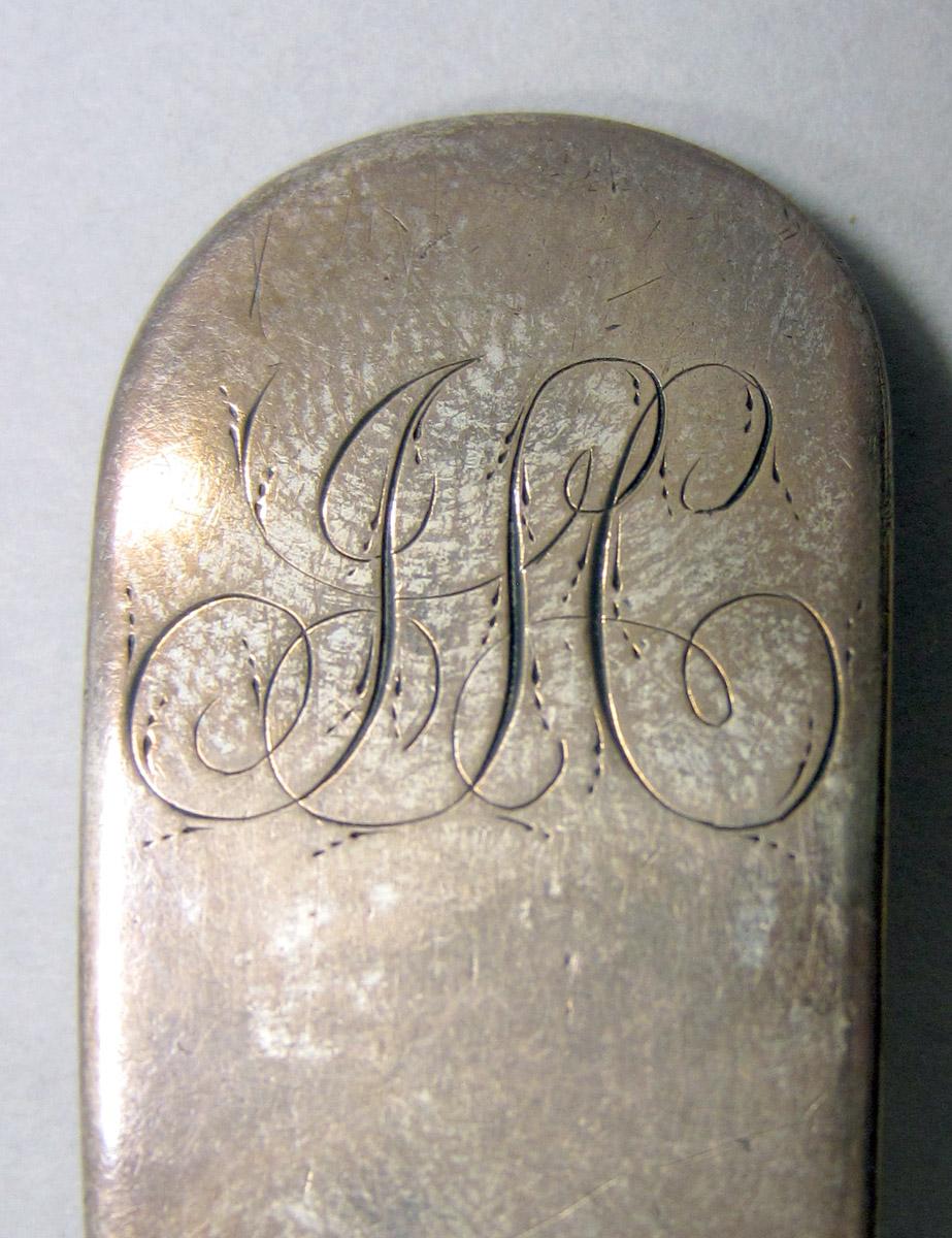 1972.0203 Silver Ladle engraving