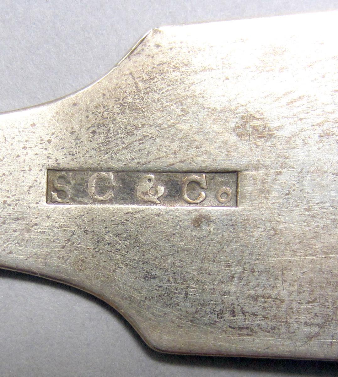 1972.0206 Silver Ladle mark