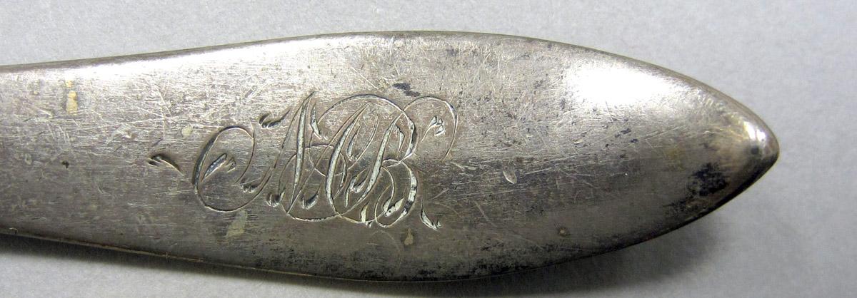 1972.0208 Silver Spoon engraving