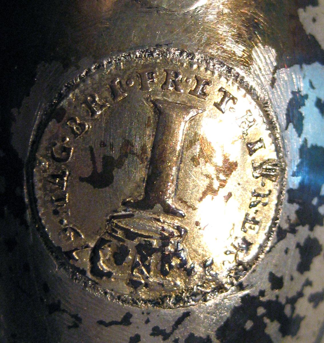 1972.0214 Silver Spoon decoration underside