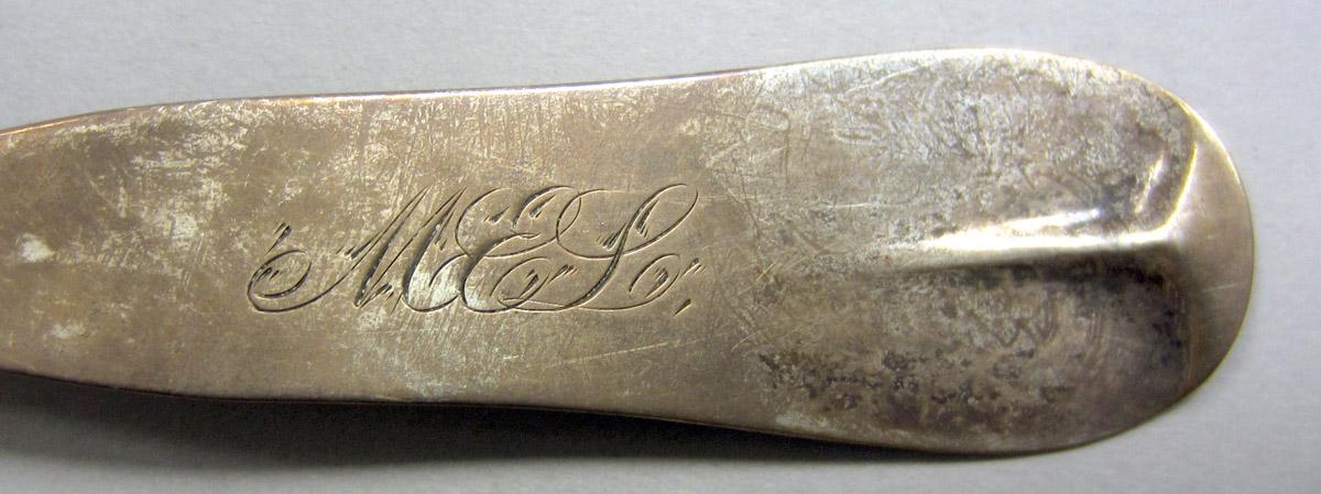 1972.0226 Silver Ladle engraving