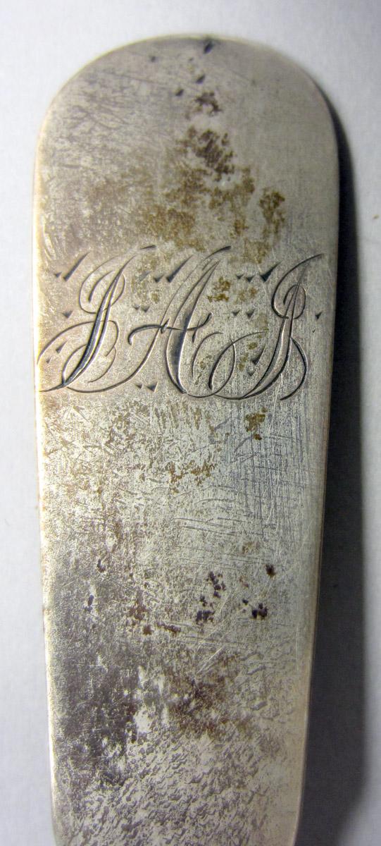 1972.0227.002 Silver Spoon engraving