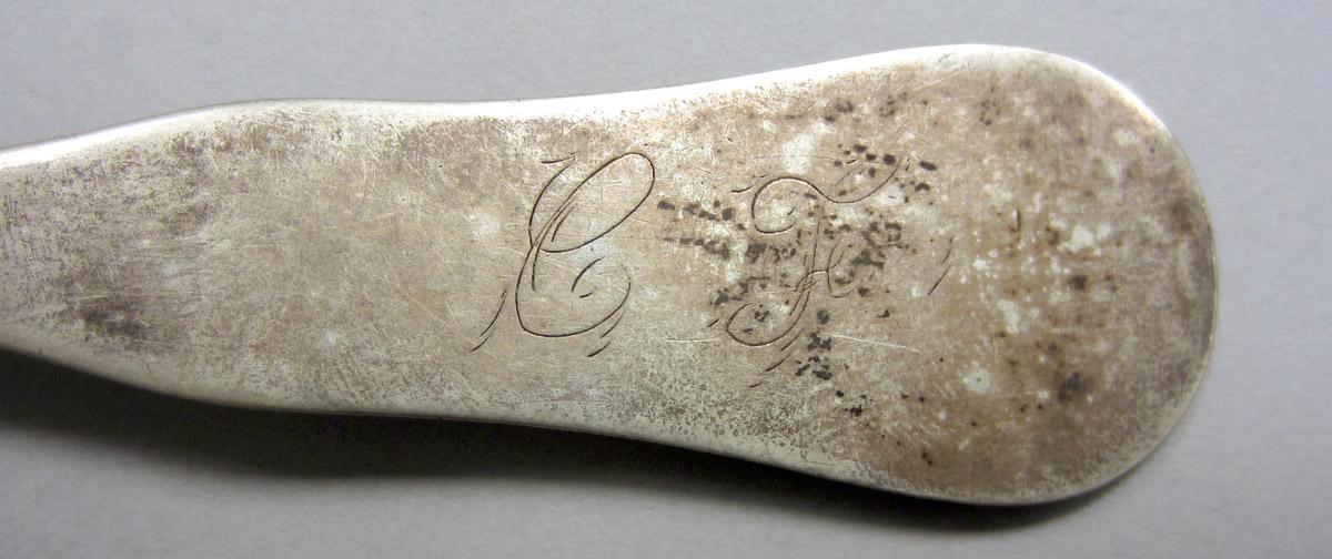 1972.0231.001 Silver Spoon engraving