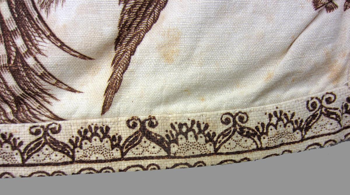 1972.0278.001 textile, printed detail 2