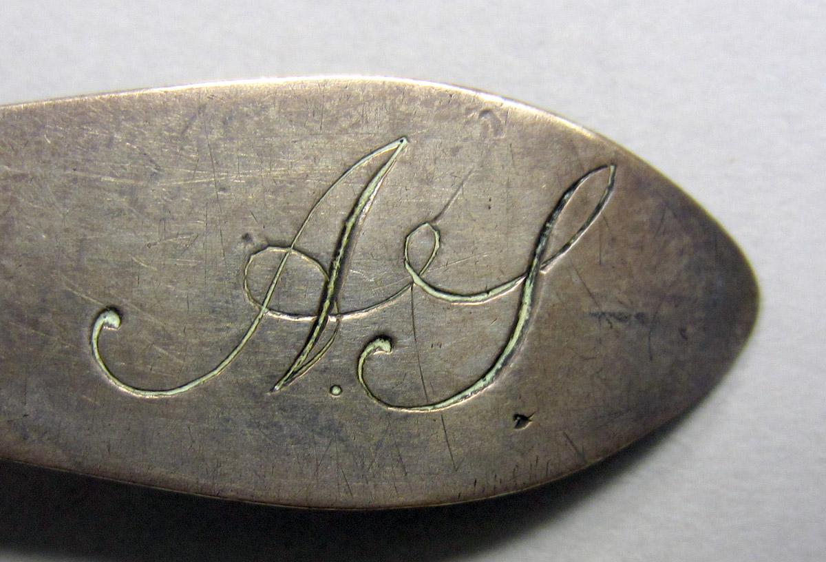 1972.0286.001 Silver Spoon engraving