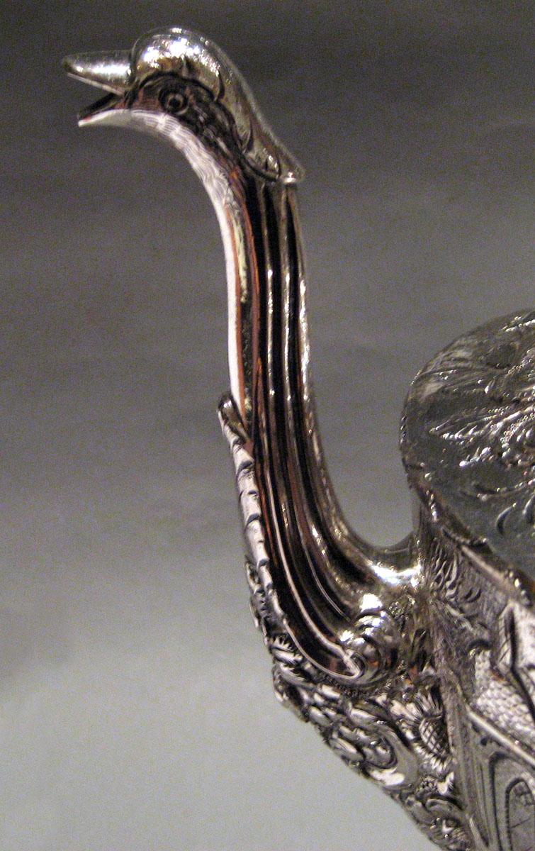 1972.0297.002 Silver Teapot spout detail
