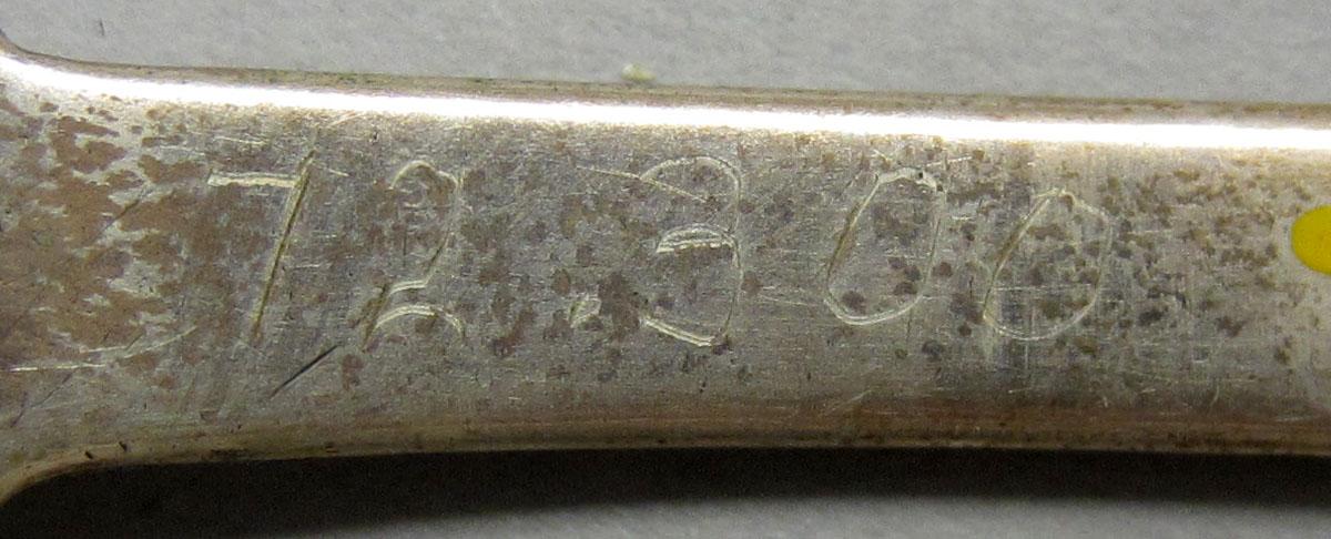 1972.0300 Teaspoon inscription