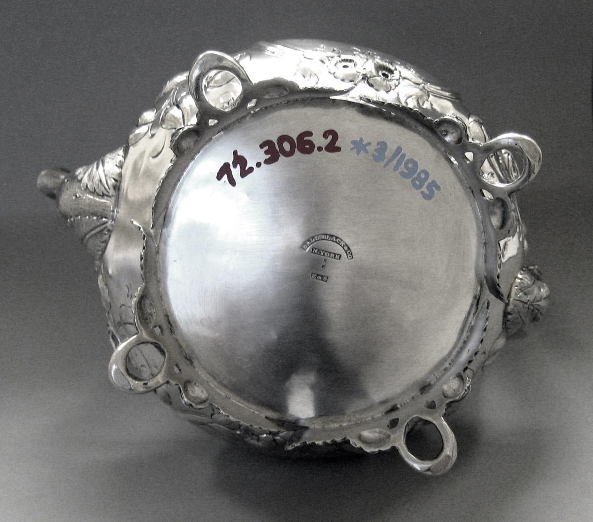 1972.0306.002 Silver Teapot underside