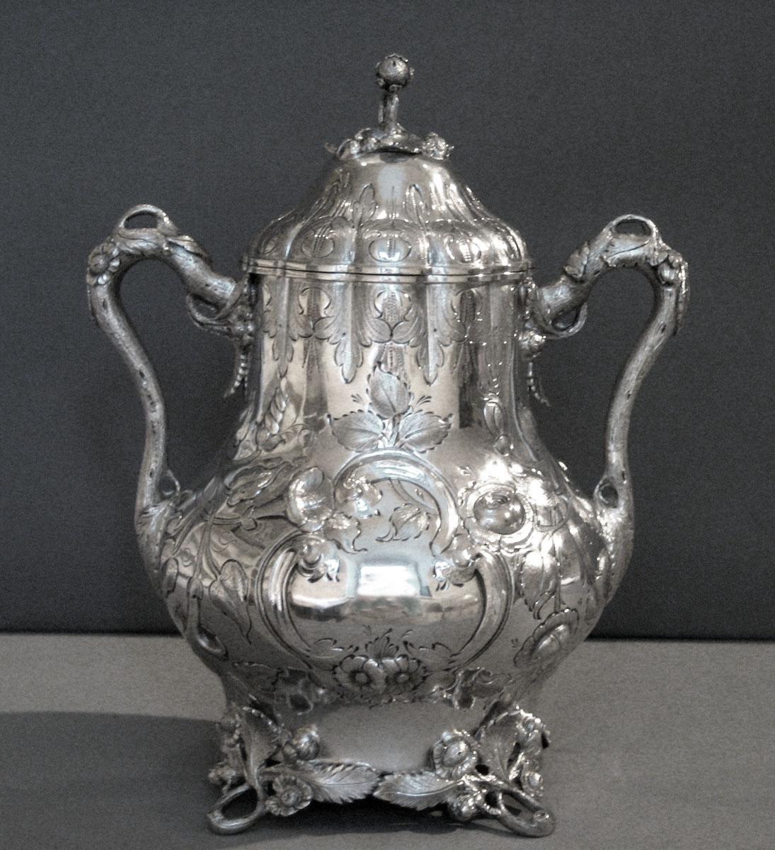 1972.0306.003 Silver Sugar Bowl view 1