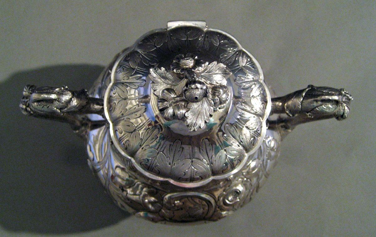 1972.0306.003 Silver Sugar Bowl top view