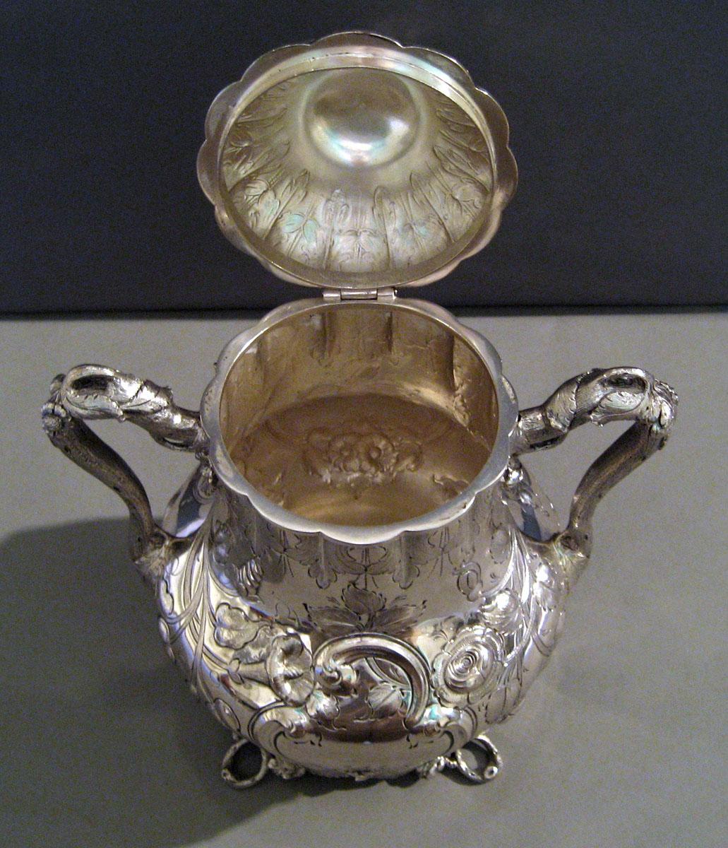 1972.0306.003 Silver Sugar Bowl interior