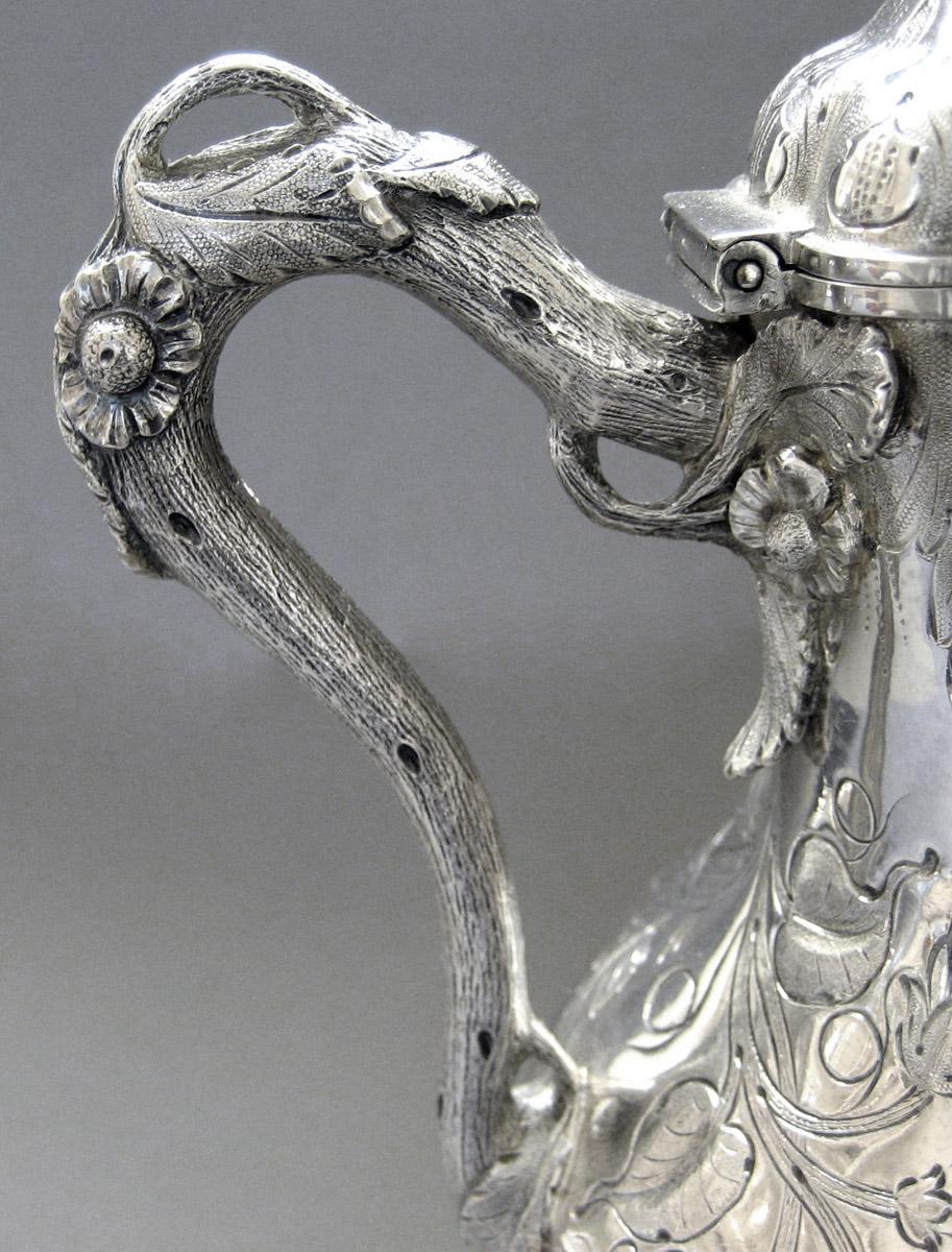 1972.0306.004 Silver Cream Pot handle detail