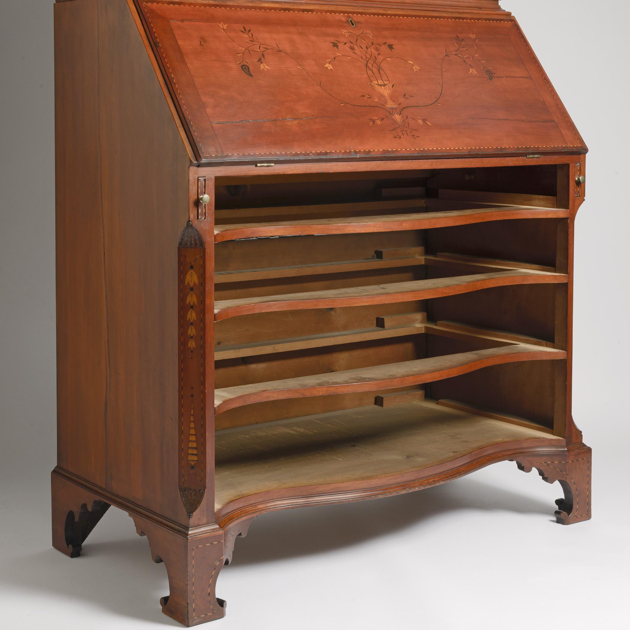1957.0885 Desk and bookcase, detail 5