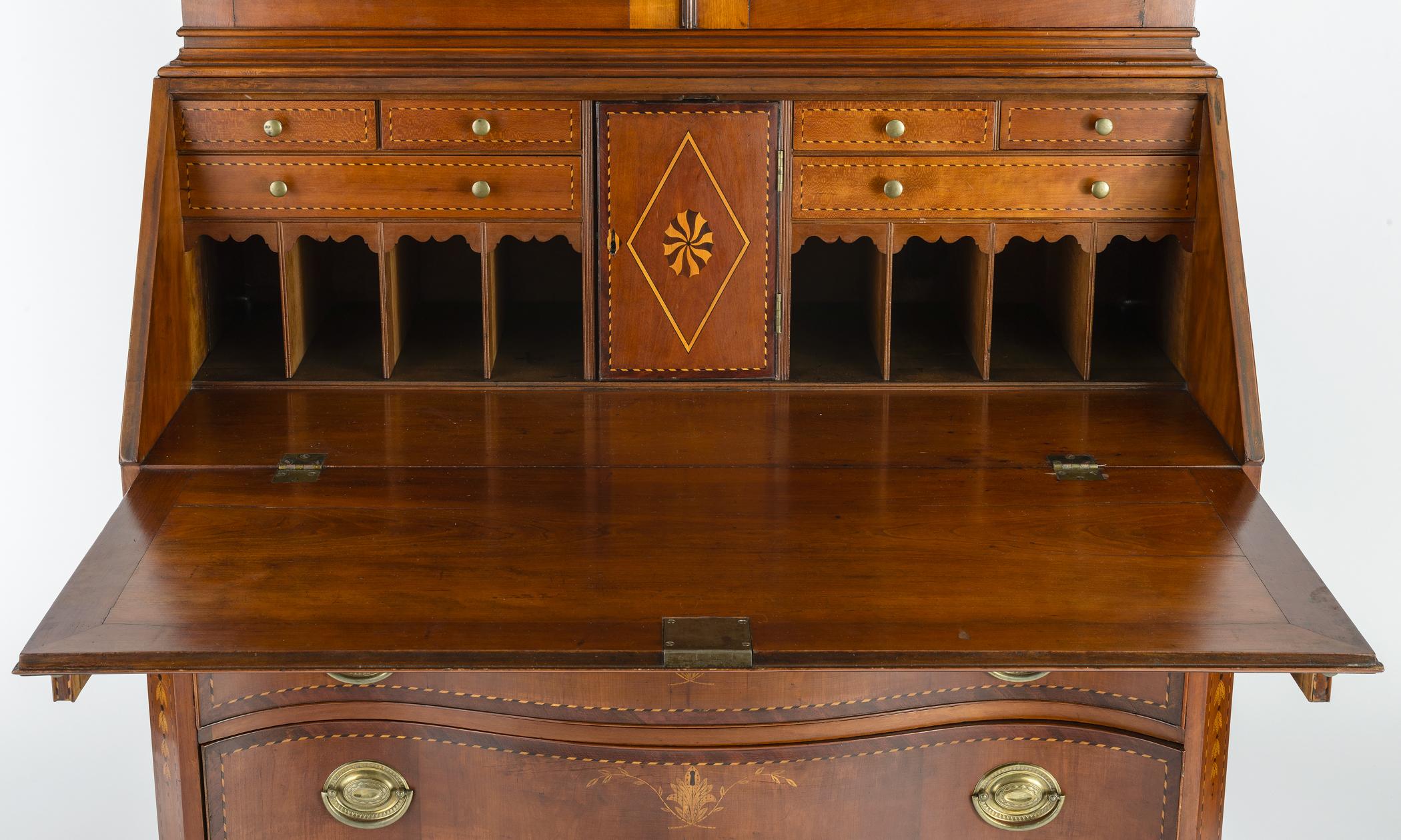 1957.0885 Desk and bookcase, detail 7