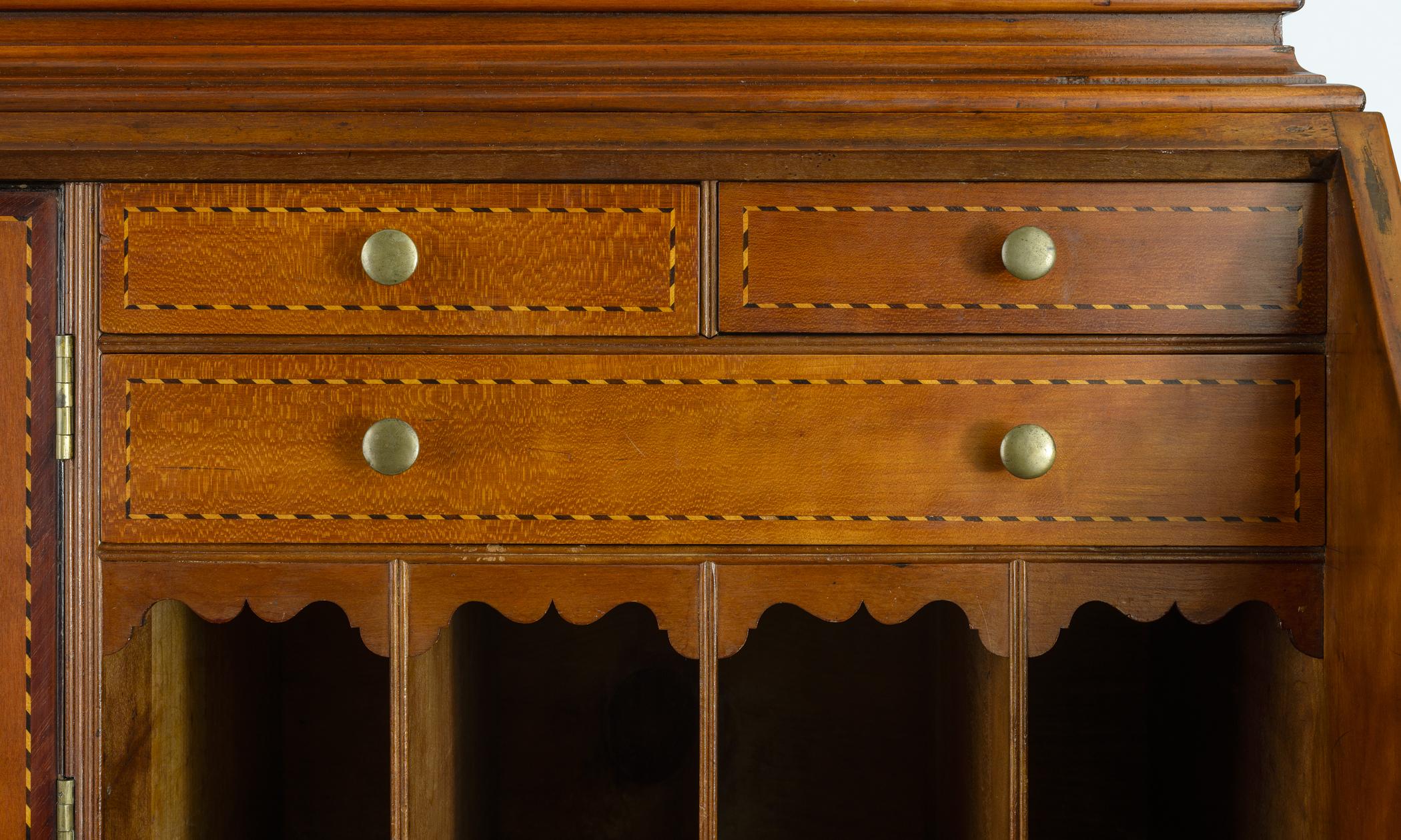 1957.0885 Desk and bookcase, detail 8