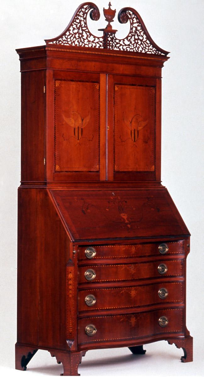1957.0885 Desk and bookcase (view 2)