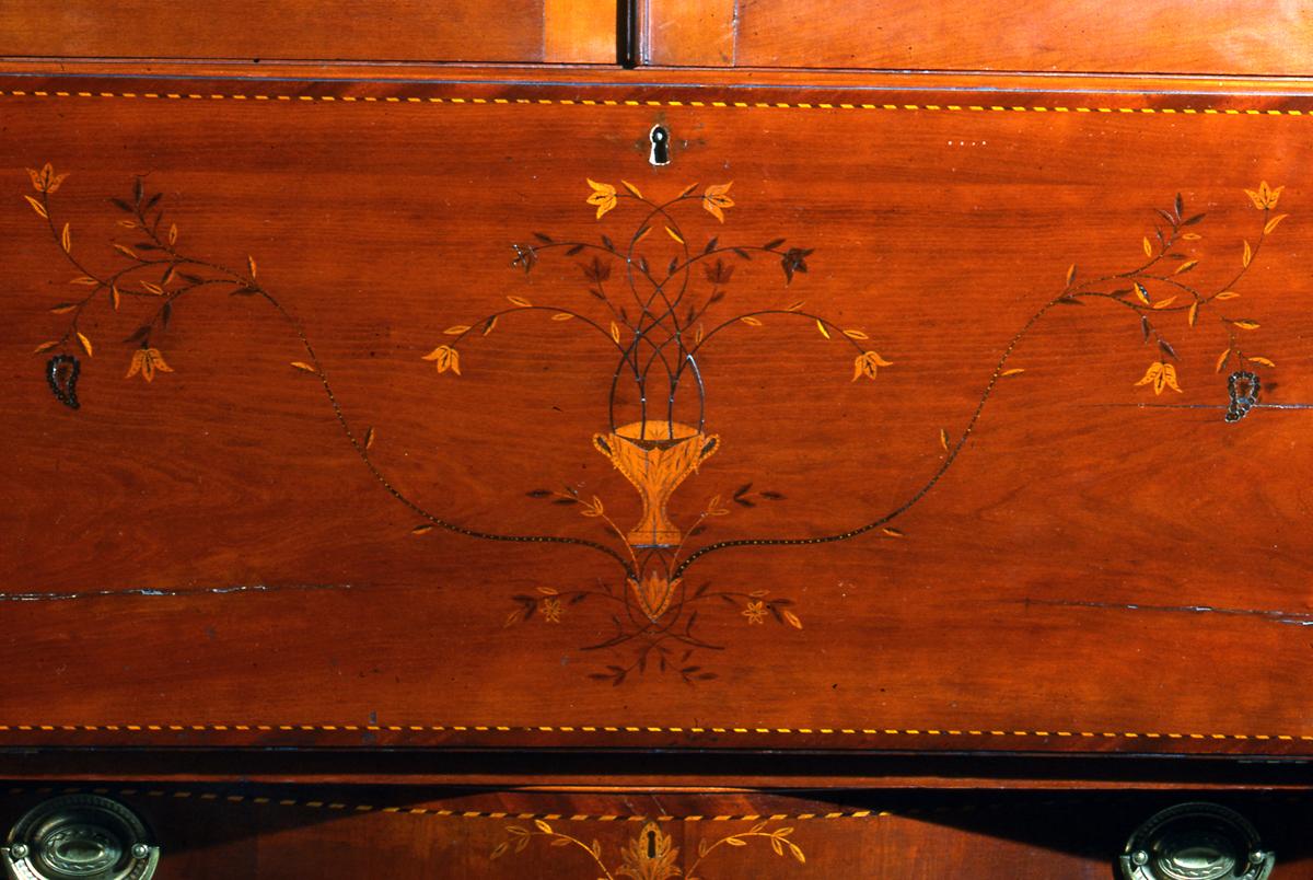 1957.0885 Desk and bookcase (detail 2)