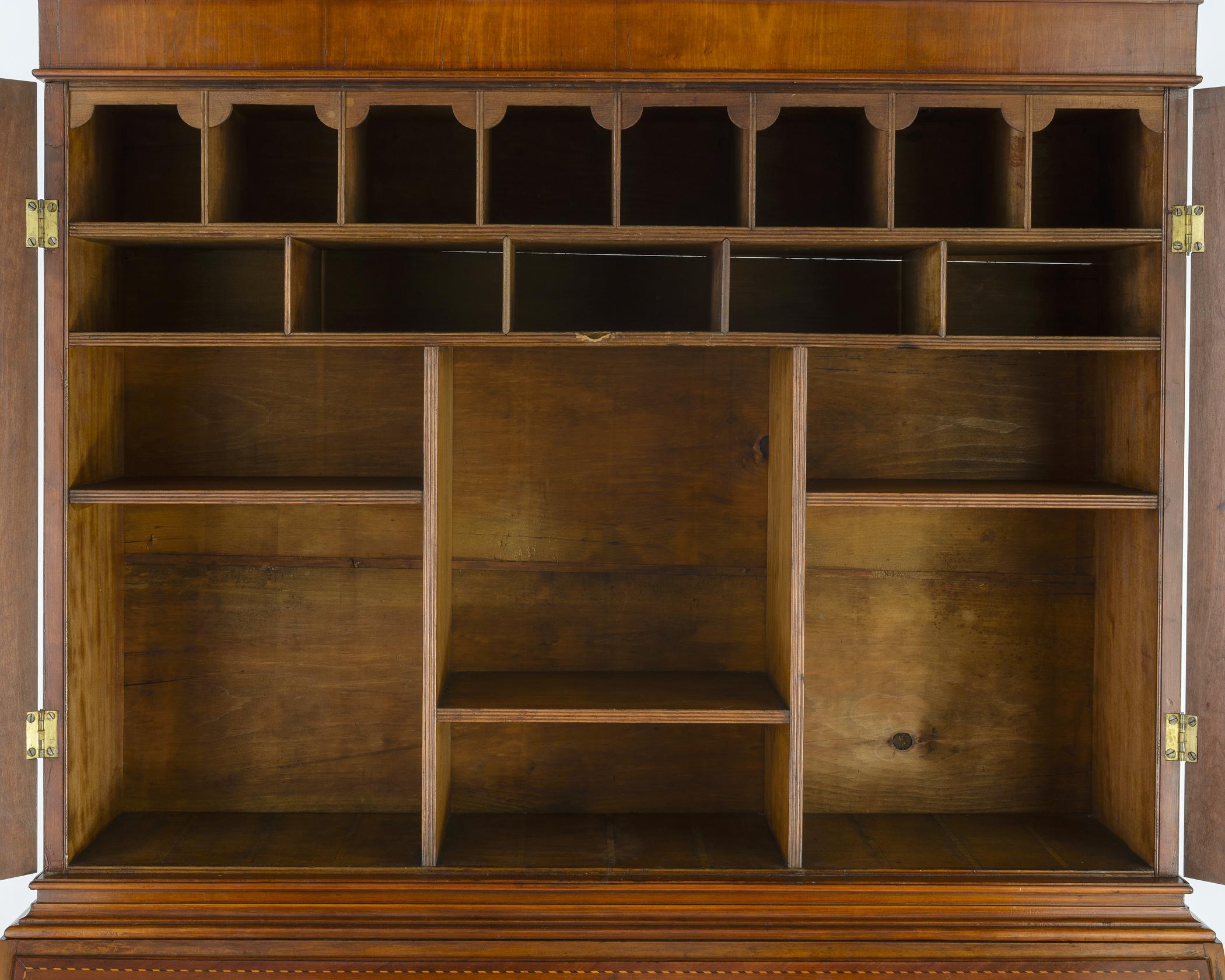 1957.0885 Desk and bookcase, detail 2