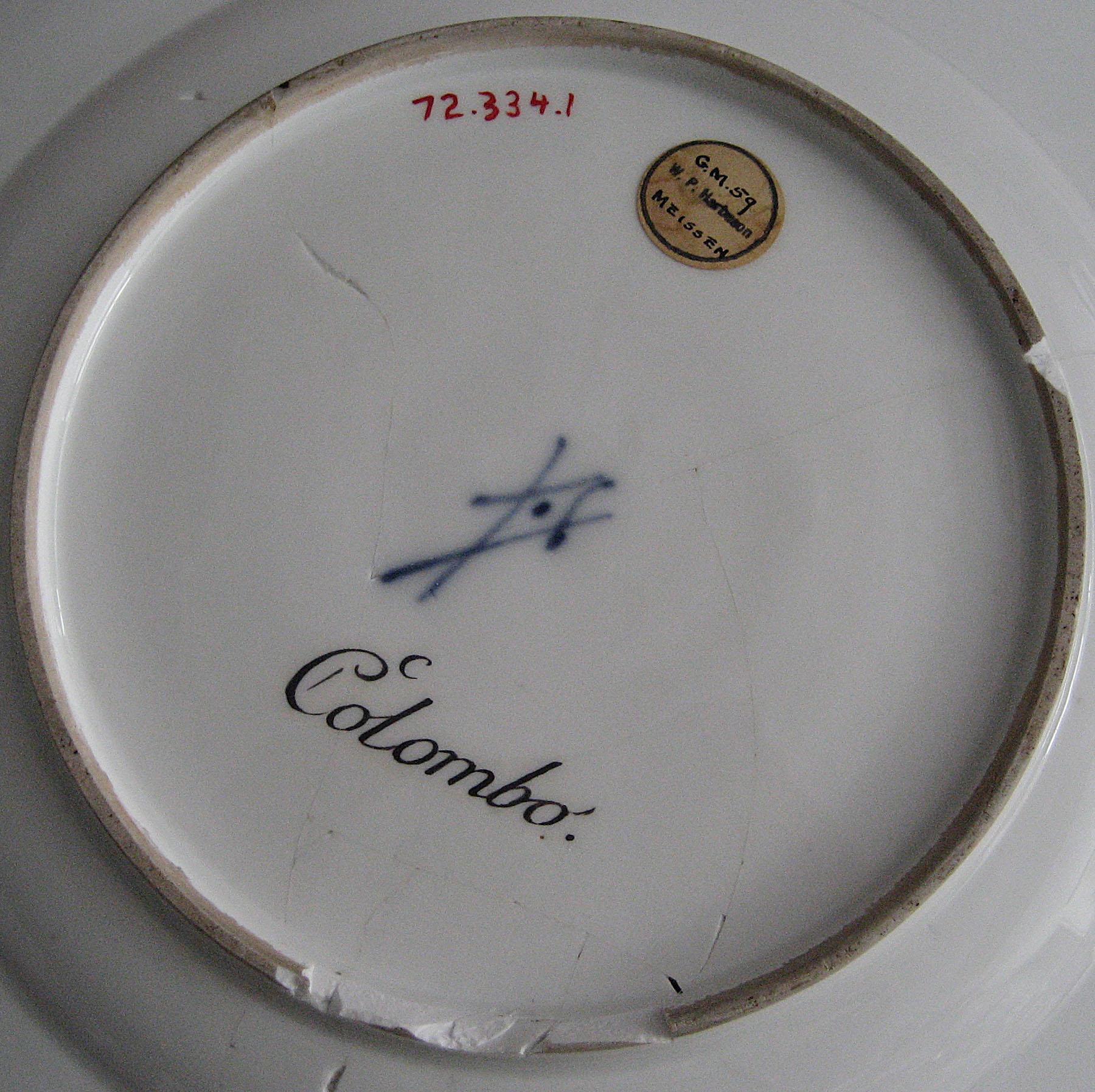1972.0334.001 Plate (mark)