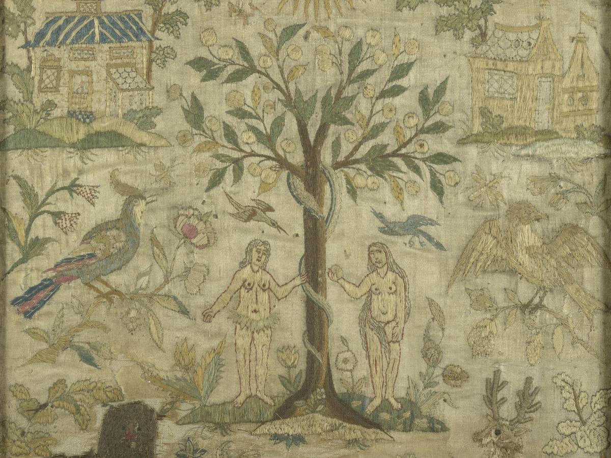 1972.0359 A Needlework picture, detail 1