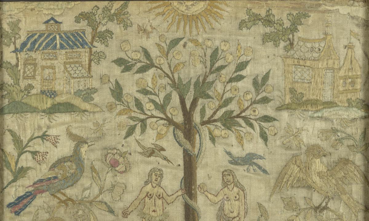 1972.0359 A Needlework picture, detail 2