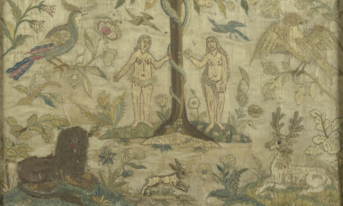 1972.0359 A Needlework picture, detail 3