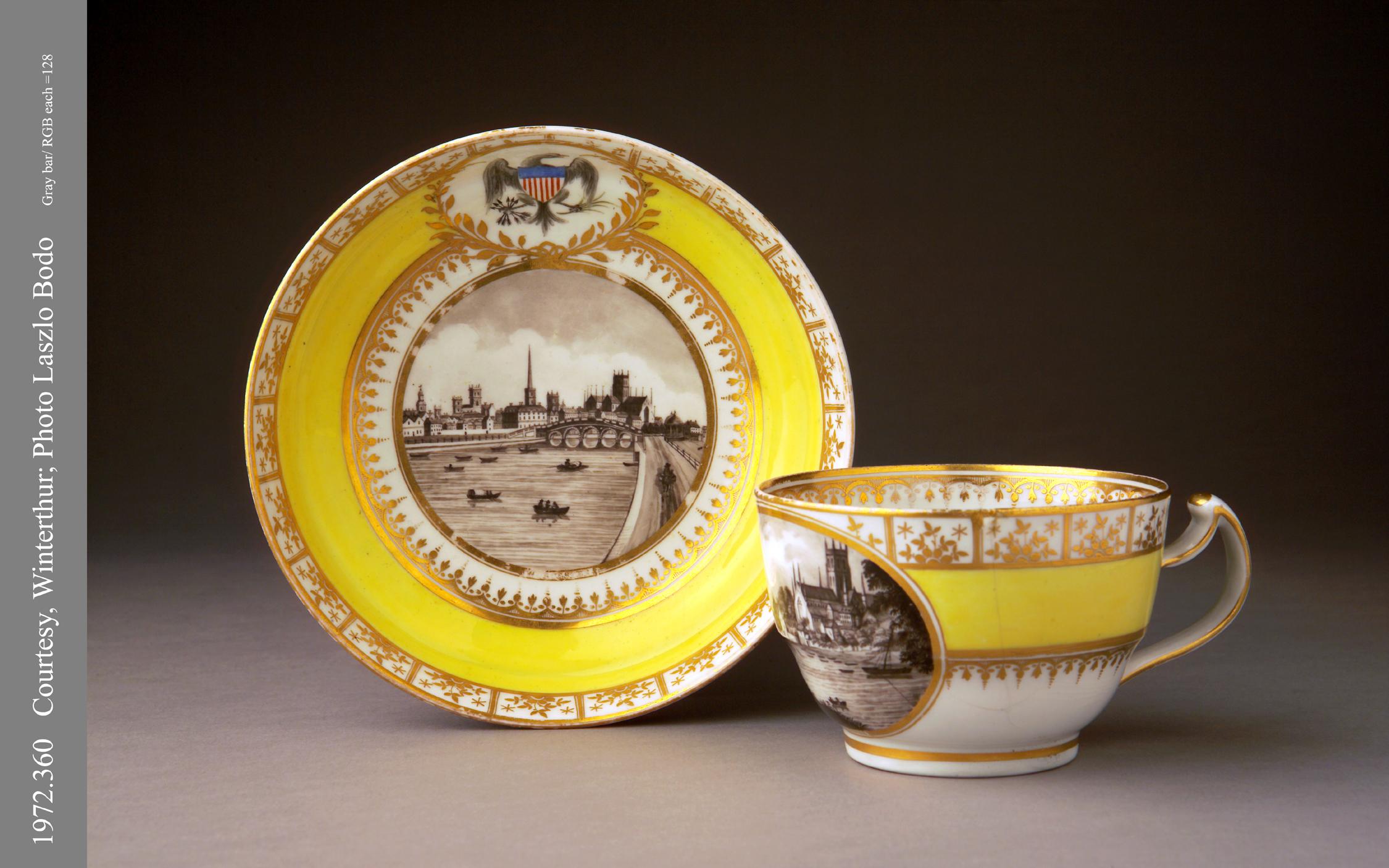 1972.0360 A, B Chamberlain Worcester cup & saucer
