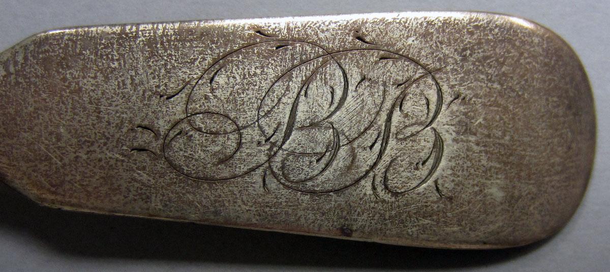 1972.0365 Teaspoon engraving