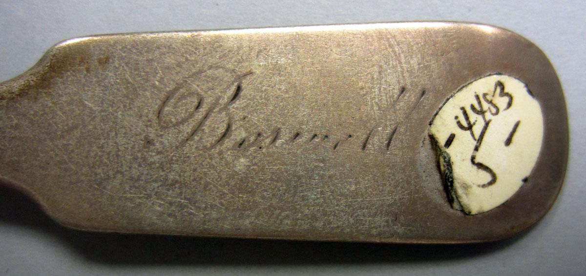 1972.0384 Teaspoon engraving