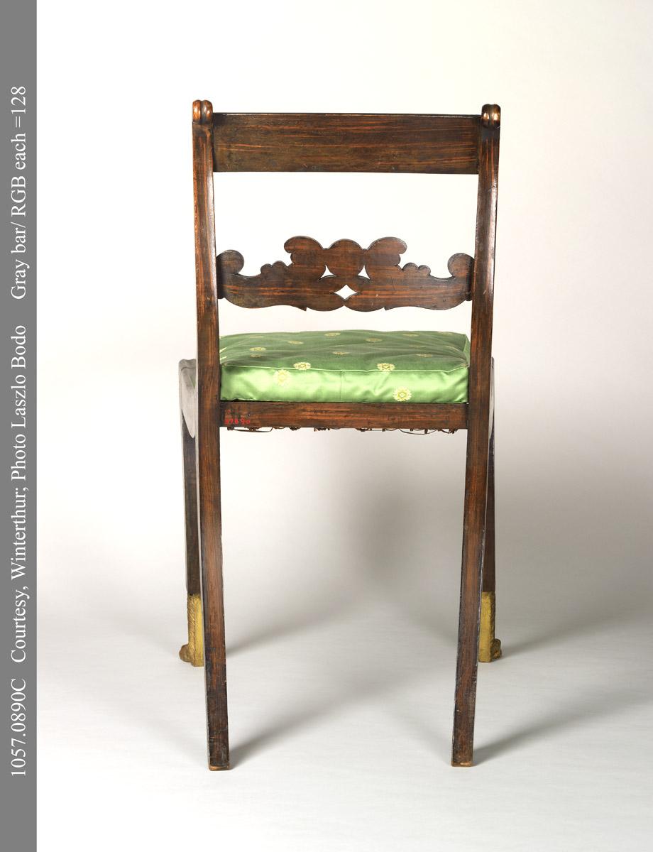 1957.0890 Side chair and 1984.0626 cushion view 3