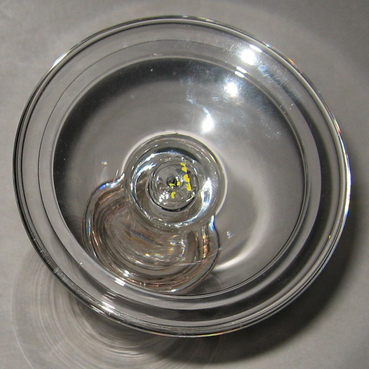 1972.0404 Colorless glass wine glass (underside)
