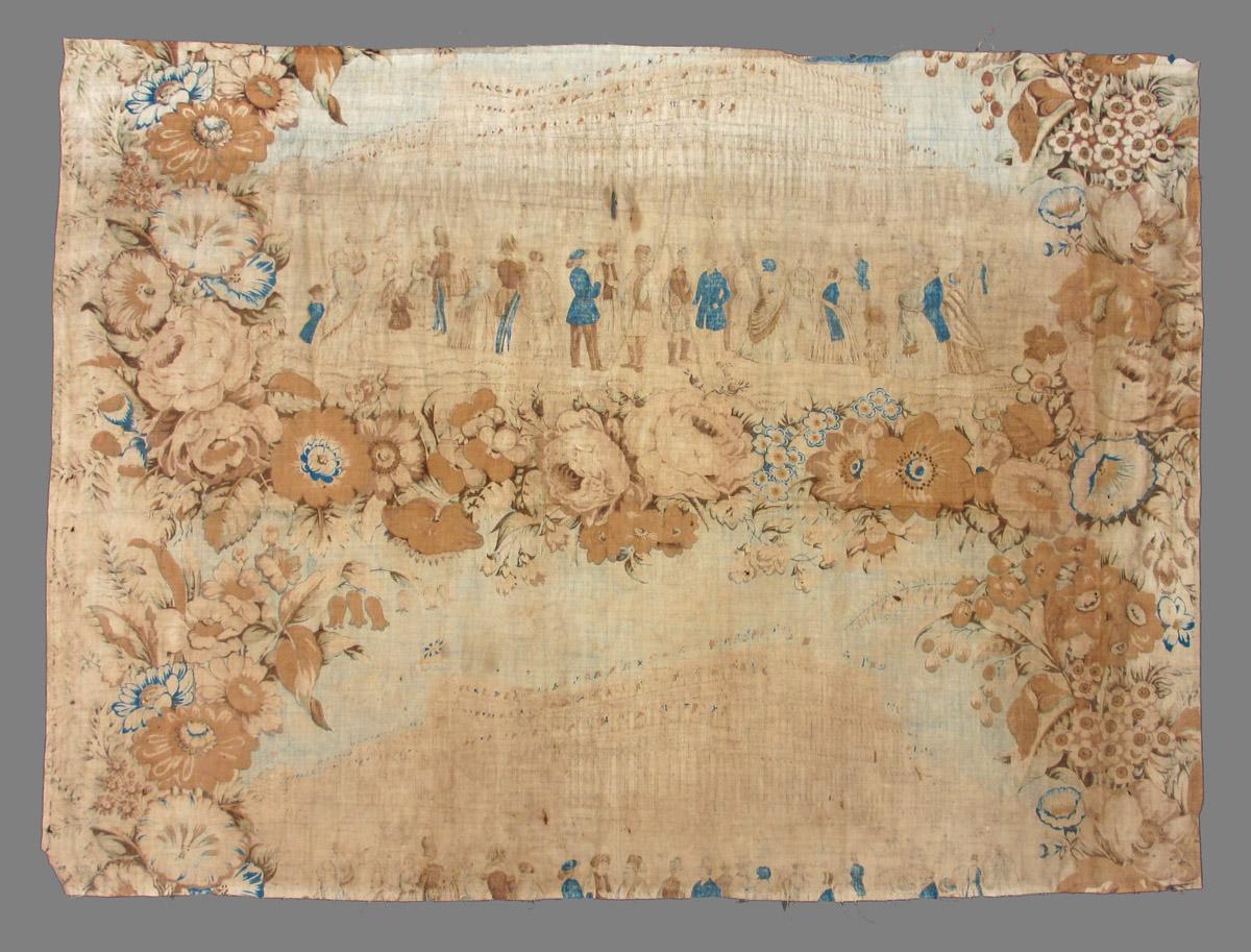 1972.0420 textile, printed reverse