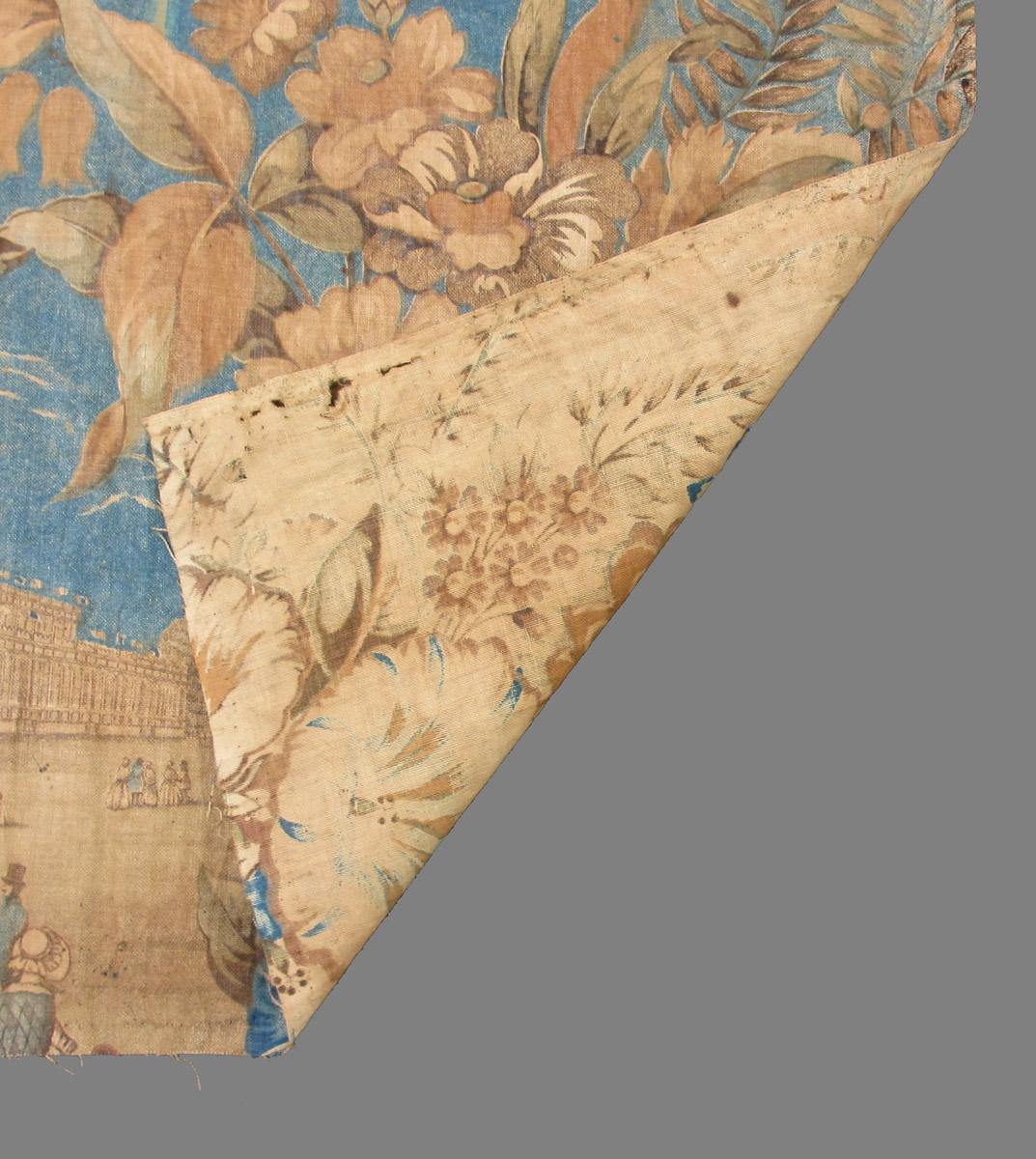 1972.0420 textile, printed folded corner