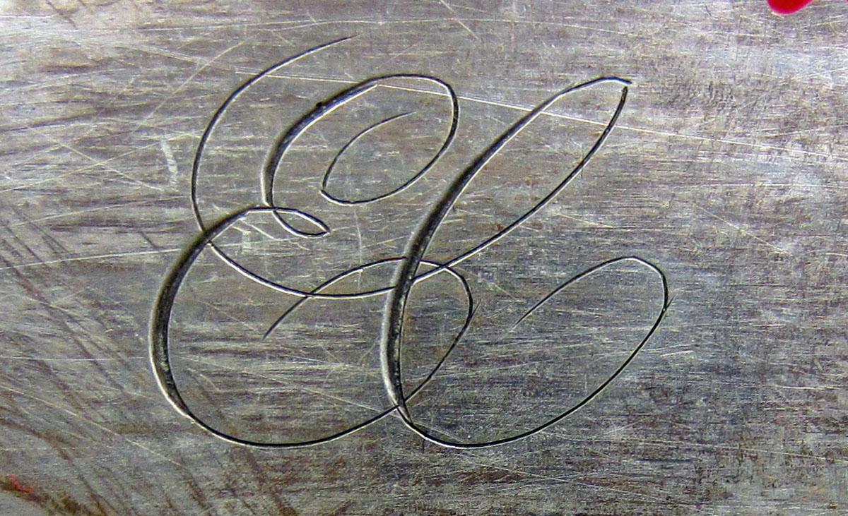 1972.0427.001 Butter knife engraving