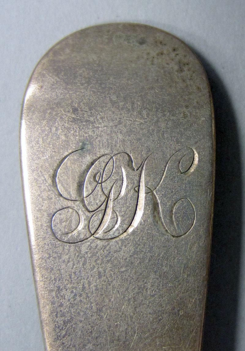 1972.0440 Dessert spoon engraving