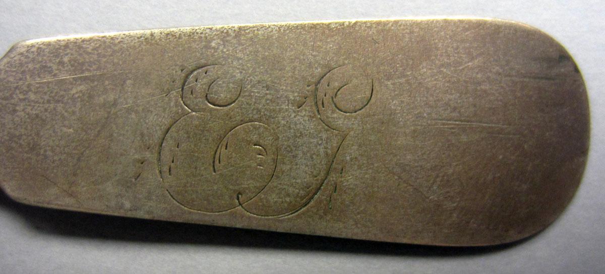 1972.0441 Teaspoon engraving