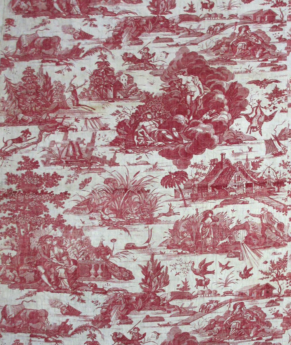 T2156 Textile, printed design repeat