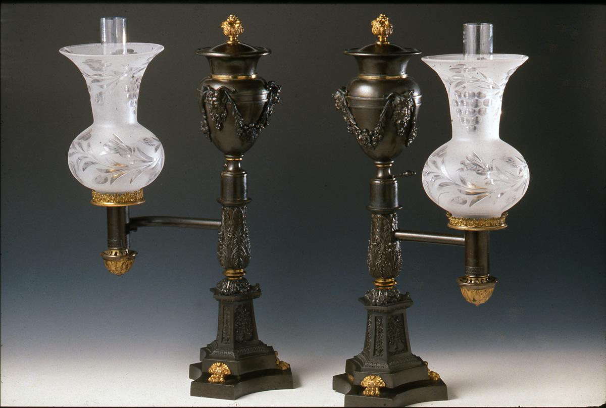 1973.0040.001-.002 Argand lamps