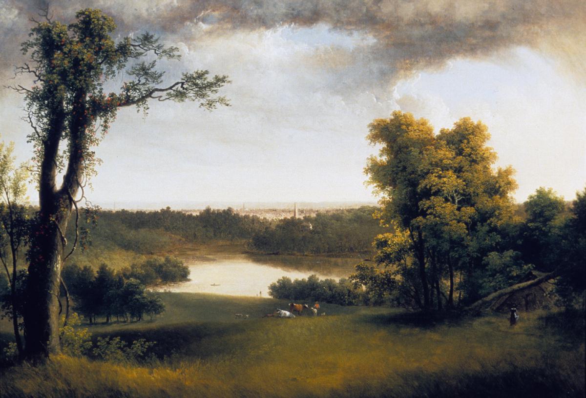 1957.0918 A Painting, View from Belmont, The Seat of Judge Peters