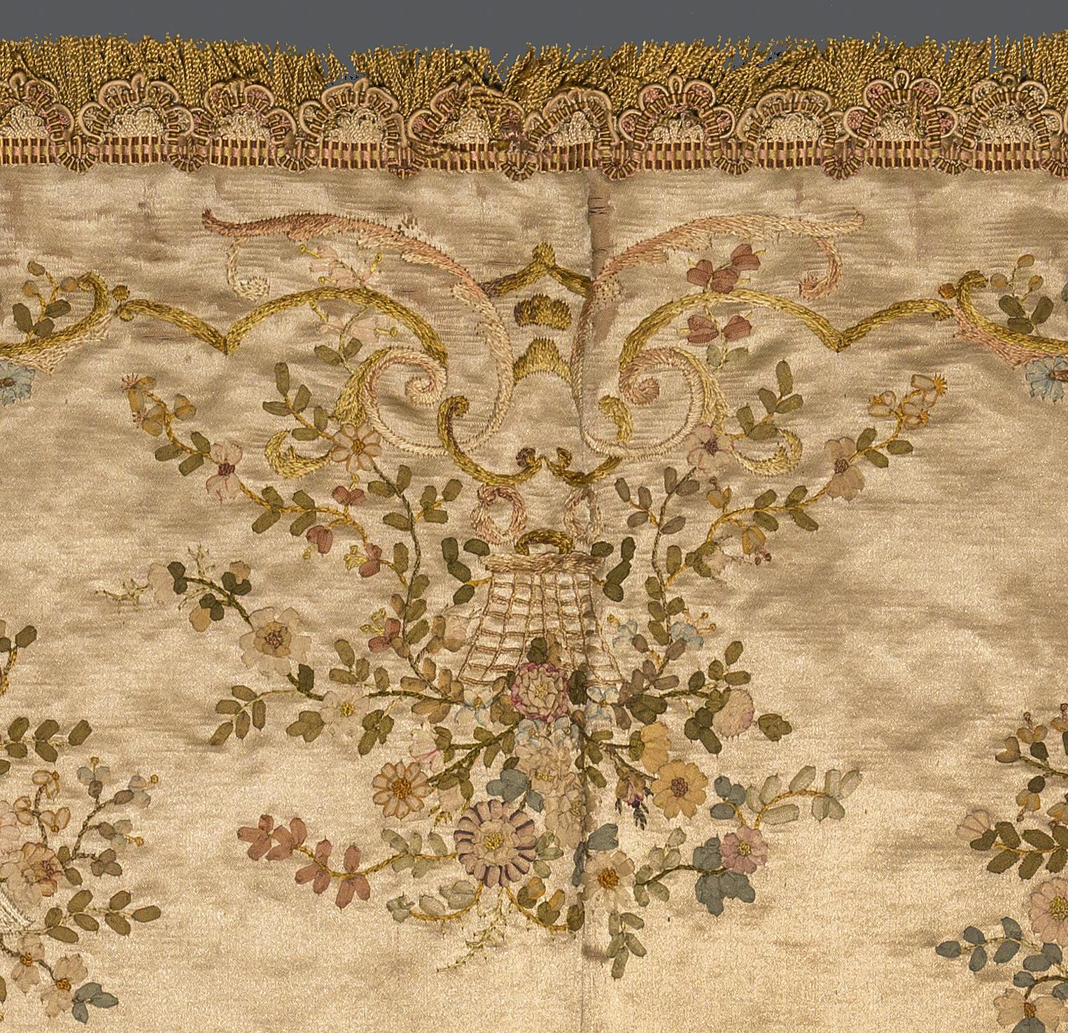 1973.0044 Textile, embroidered, detail 5